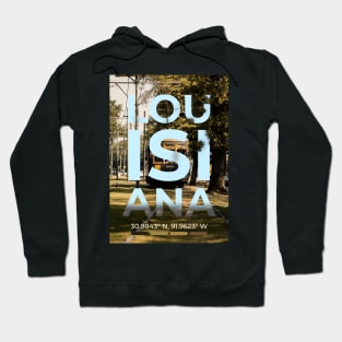 Louisiana Travel Poster Hoodie